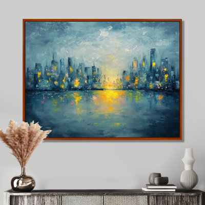 «Urban Pulse Of Dreaming Cityscape I», reproduction d'art sur toile