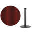 Plateau de table rond en stratifié de 24 po avec base de bar ronde de 18 po Jamey-1867976236-1867976235-1870724551