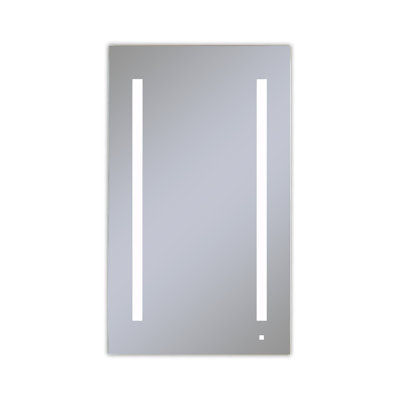 AiO Recessed Framed Medicine Cabinet with 3 Adjustable Shelves and LED Lighting