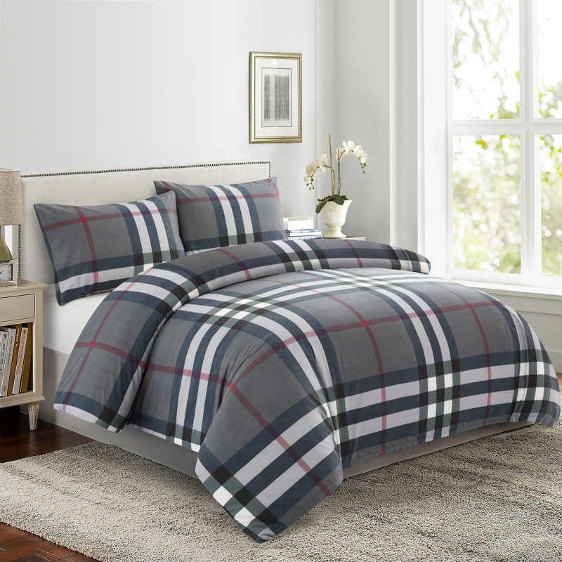 Ensemble de housse de couette avec housse de couette en rayonne de bambou 4 pièces Marina