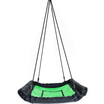 Plastic Web/Saucer Swing with Chains and Hook