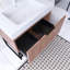 30 po W Meuble-lavabo autoportant avec lavabo blanc-108258209