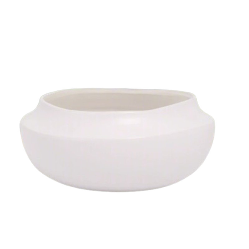 Ceramic Bowl Finish In Matte White