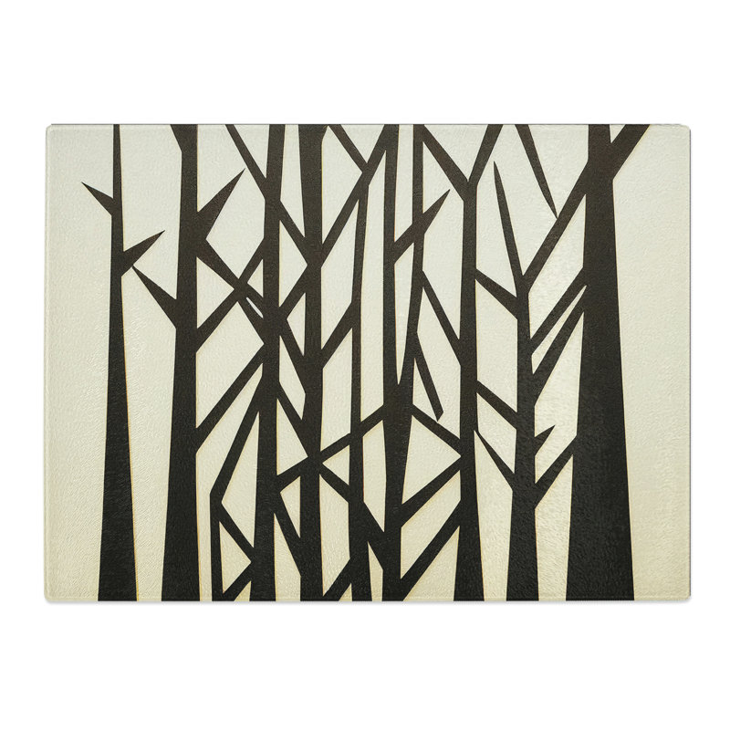 Desirable Abstract Pine Trees  Glass Chopping Board