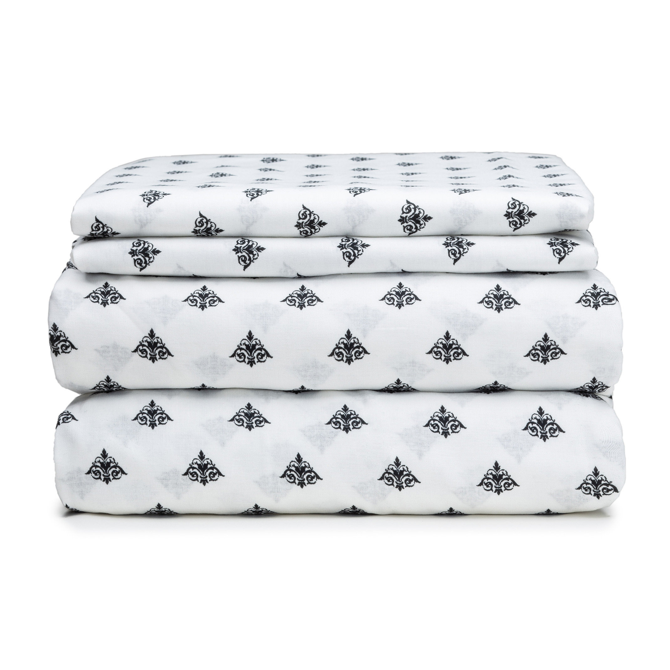 Hauzer Home Prairie Damask 100% Cotton Sheet Set | Wayfair