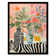 Hide And Seek Zebra Floral Fun Pink - Single Picture Frame Print
