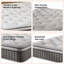 Matelas en mousse à mémoire de forme hybride mi-ferme 12 po et matelas simple à ressorts ensachés de 12 po Certipur-us-1954658069