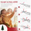Arbre de Noël artificiel régulier avec aiguilles vertes