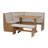 Sierra Walnut Beige Upholstered Nook Set-21977114