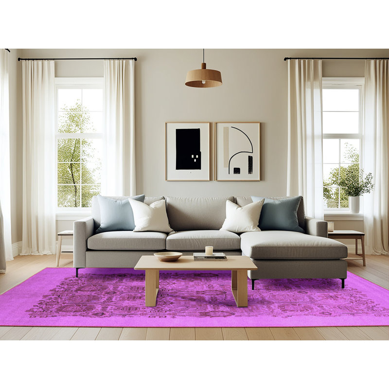 Washable Oriental Indoor Rug, Rectangle 6' x 9'
