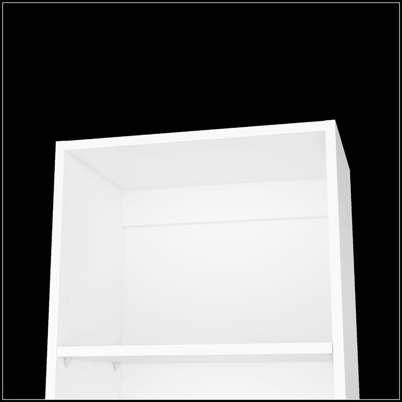 Zachary  5-Shelf Slim Bookcase, Space-Efficient Design For Modern Living And Organized Storage., Black
