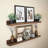 2 Piece Solid Wood Accent Shelf