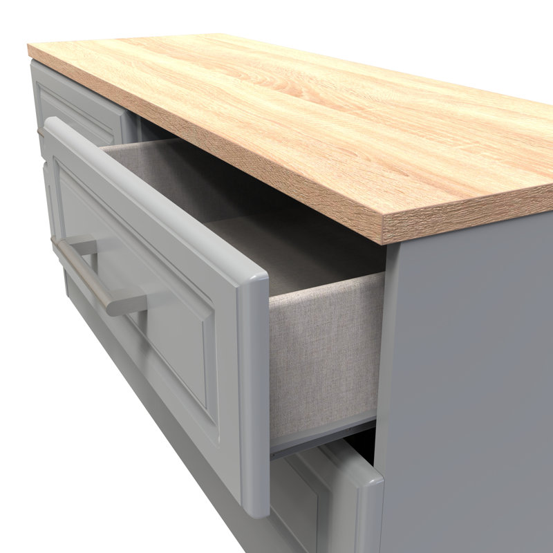 Fully Assembled Waucoma 4 Drawer 112Cm W Double Dresser