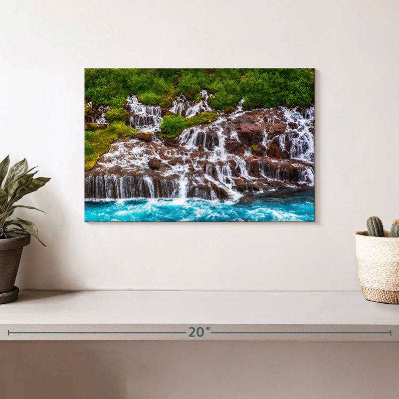 Cascades d'Alvord Hraunfossar, H 8 po x l 12 po