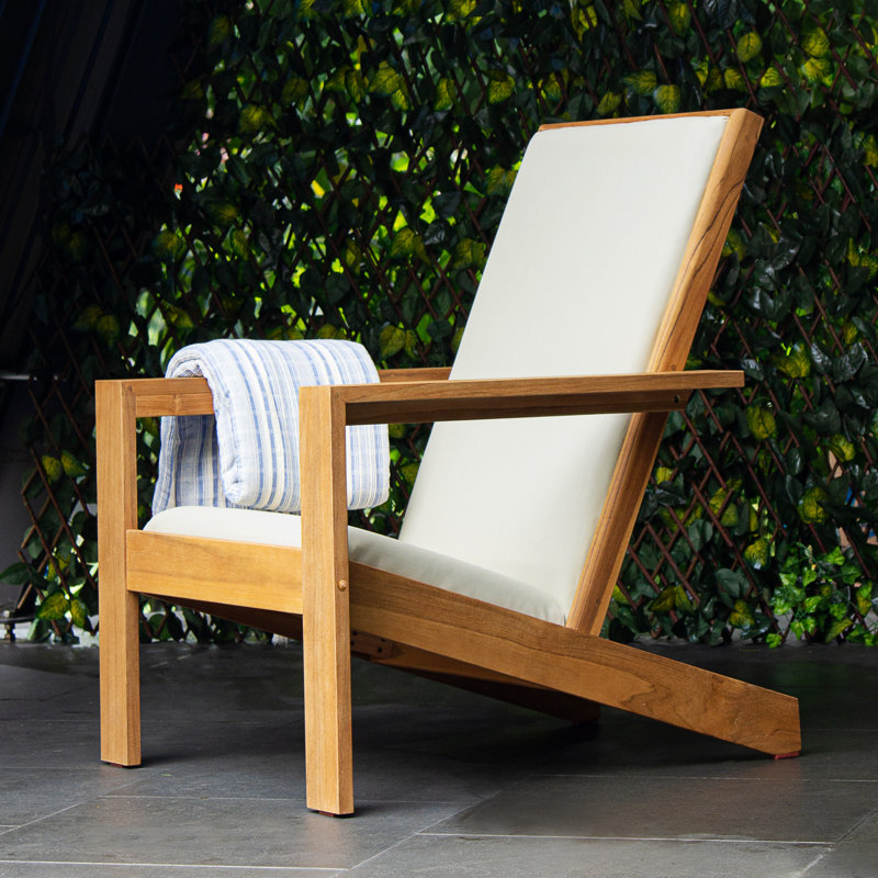 Hodgkins Teak Wood Outdoor Adirondack Chair