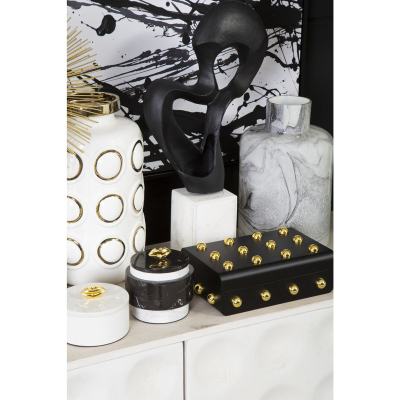Laureen Accessory Box +, Black/Gold