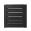 Table d'appoint d'extérieur noir mat fabriquée en aluminium avec style