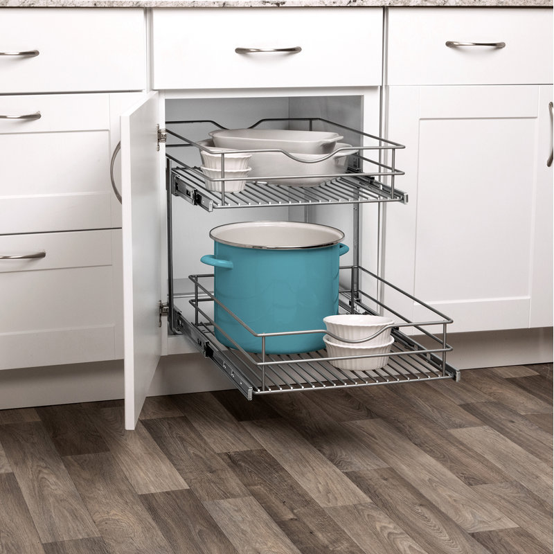 Steel Pull Out Drawer, 19.25" H x 17.56" W x 21.75" D