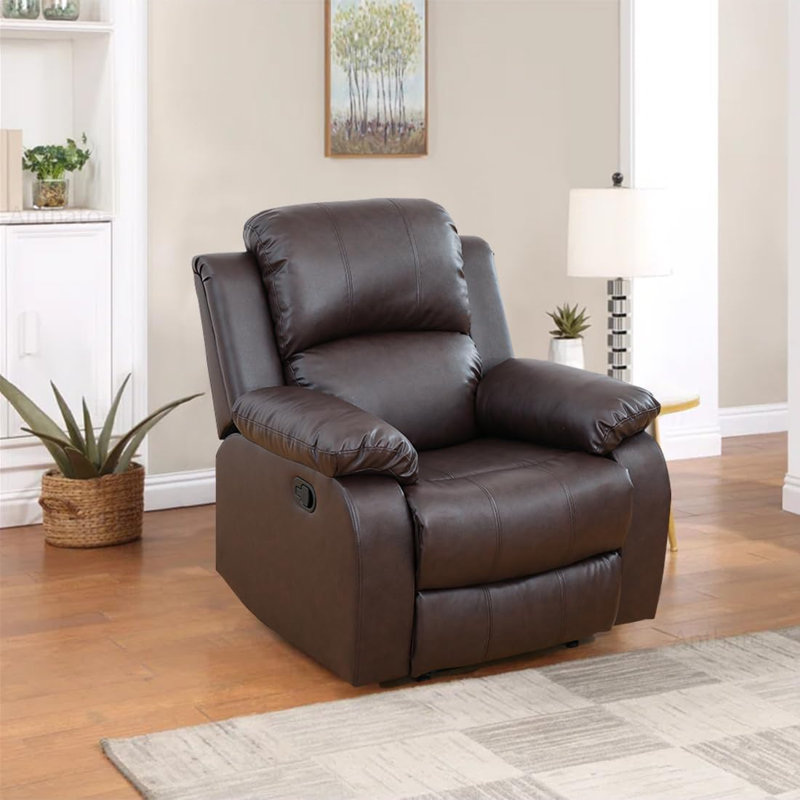 35" Manual Recliner, Brown