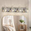 Applique murale 4 lumières avec abat-jour en verre transparent Modern-1305577053