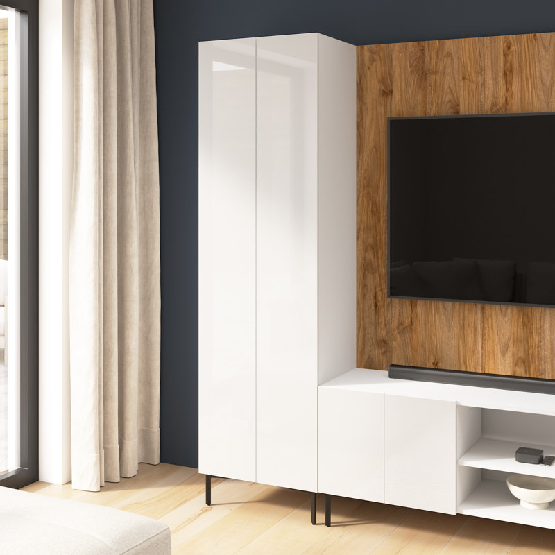 24W Modular Tall Storage Cabinet With Doors