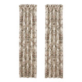 Pecora 84" Window Panel Pair Coral