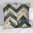 Beige Grey Chevron III - Transitional Throw Pillow-108572340