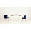 Chaise de salle à manger capitonnée en velours à oreilles moderne Euclid-1685409172