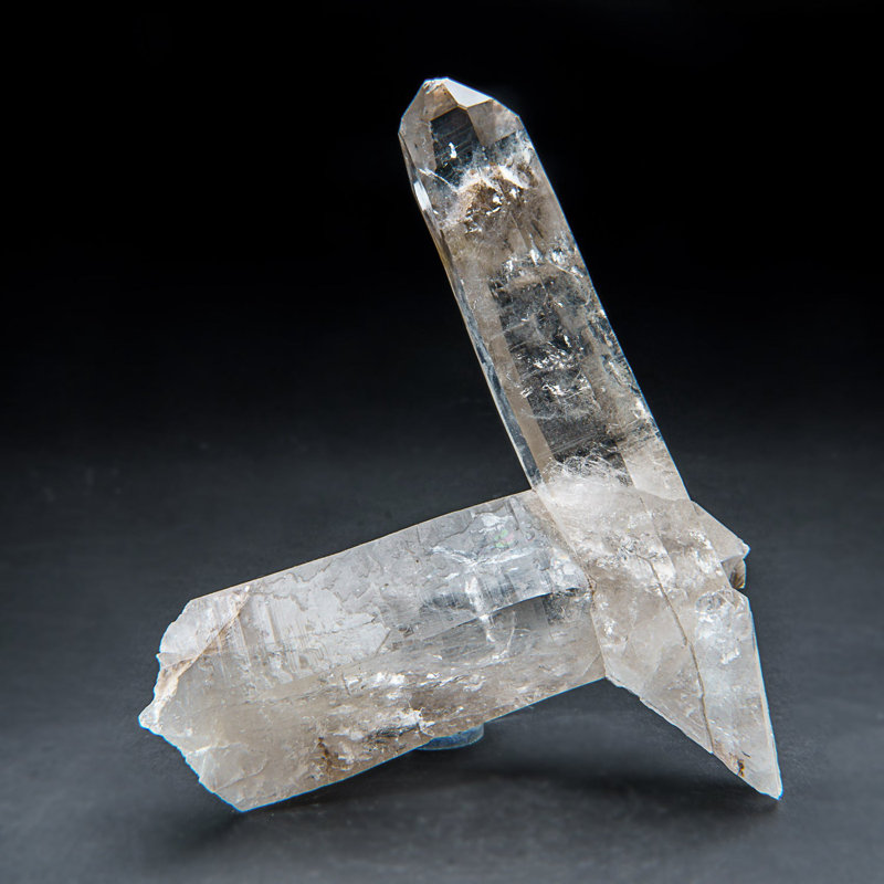 Genuine Clear Quartz Crystal Cluster Point from Brazil (3.2 Lbs)