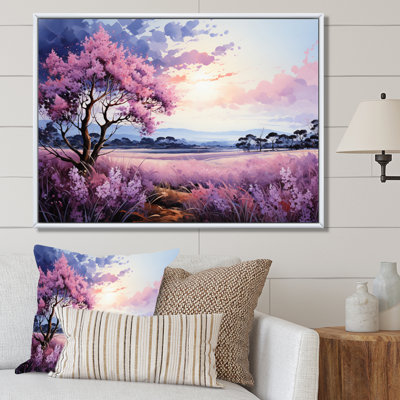 " Lilacs Field Pointillism Dot II "