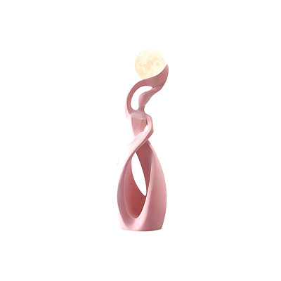 47.24"Large plush pink abstract luxury art decorative piece