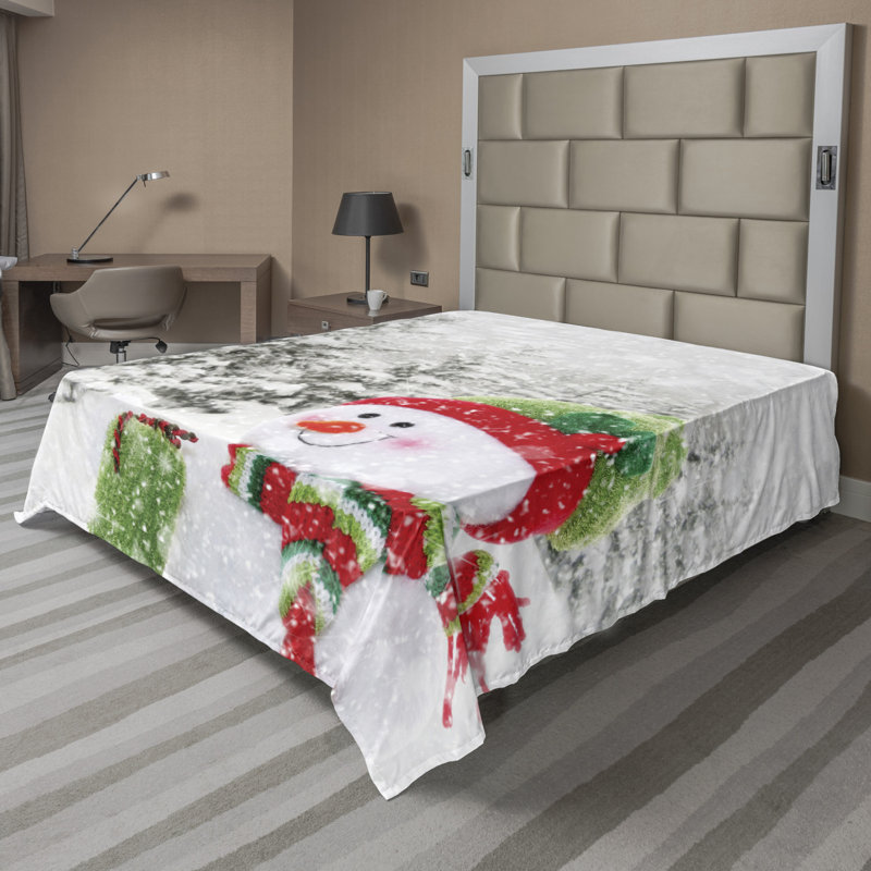 Microfiber No Pattern And Not Solid Color Flat Sheet, Queen Flat Sheet