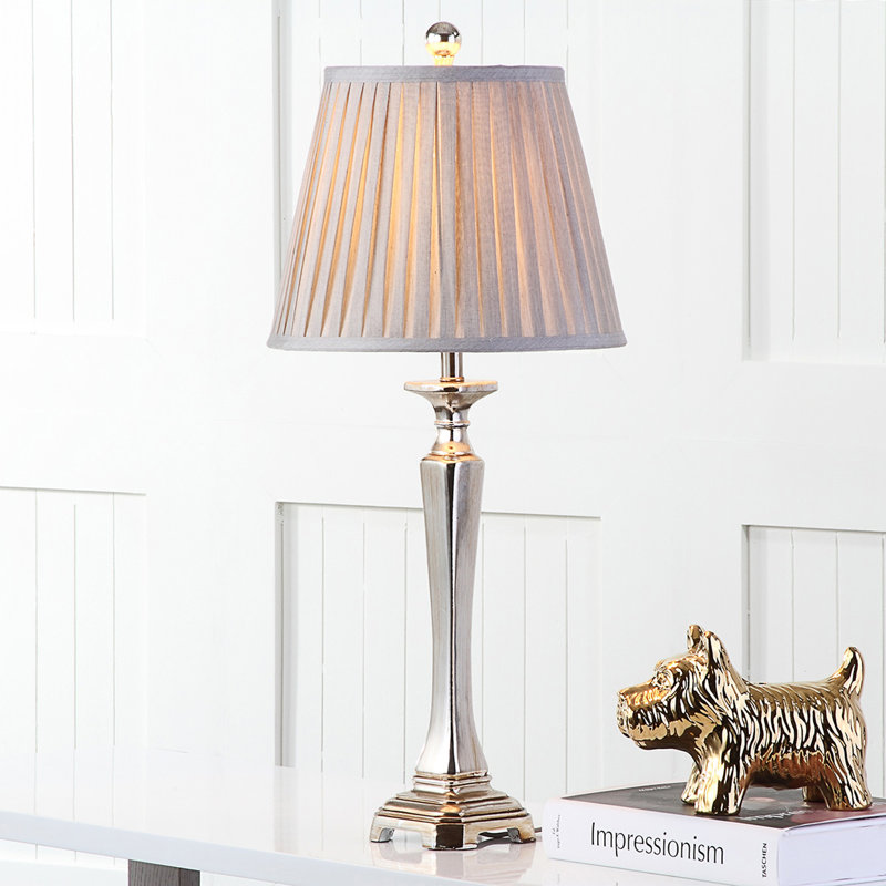 Lytchett Minster Resin Buffet Lamp, Silver