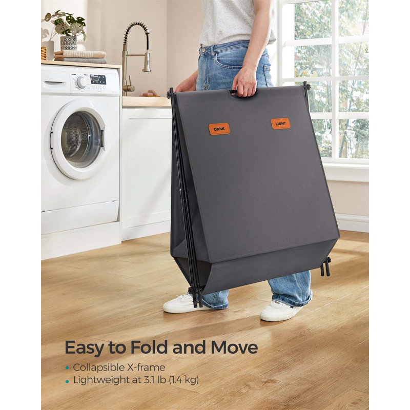 Bhargava Laundry Hamper with Handles, Grey