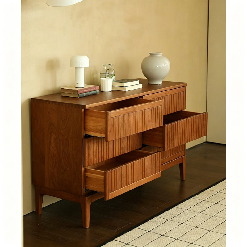 Simple And Round High Legged Buffet Table