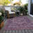 Machine Washable Indoor/Outdoor Claudian ACN1240 Eggplant Rug-103712534
