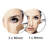 8 Inch Led Wall Mount Two-sided Magnifying Makeup Vanity Mirror,12 Inch Extension Chrome Finish 1X/3X Magnification Plug 360 Degree Rotation Waterproof Button Shaving Mirror-1272130192