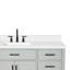 Meuble-lavabo simple en bois massif Tidworth avec plateau en quartz blanc de 1,5 po-1205209738-1171835465