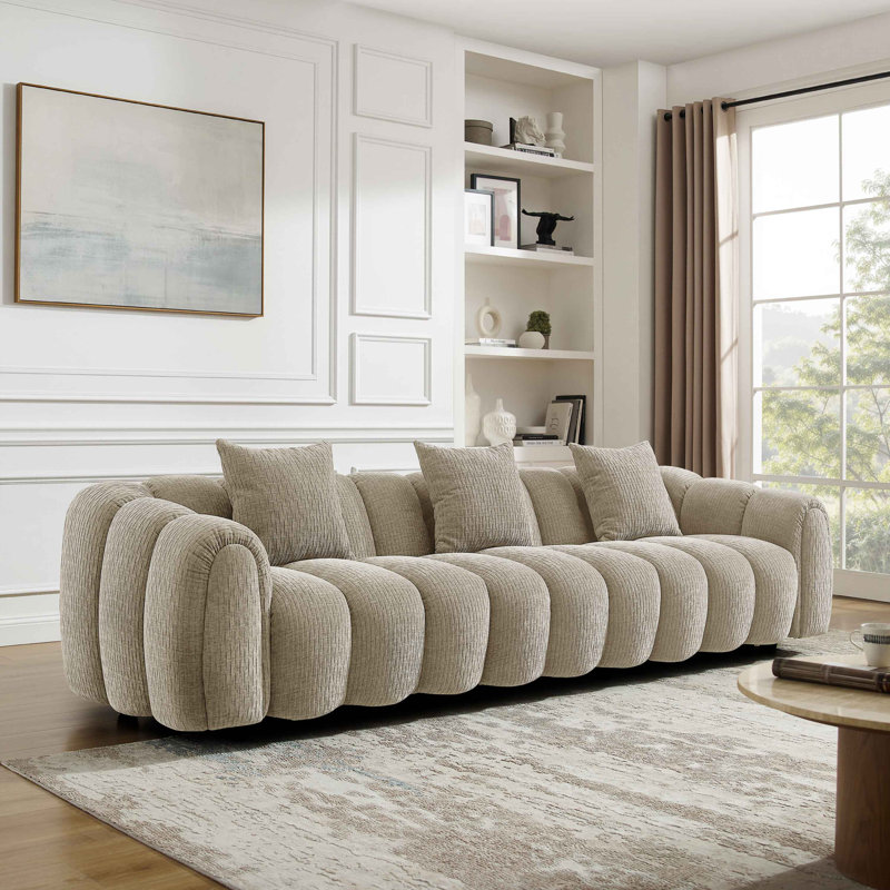 Ollis Minimore Modern Style Modular Free Combination Winnie Sofa Type3, Sand