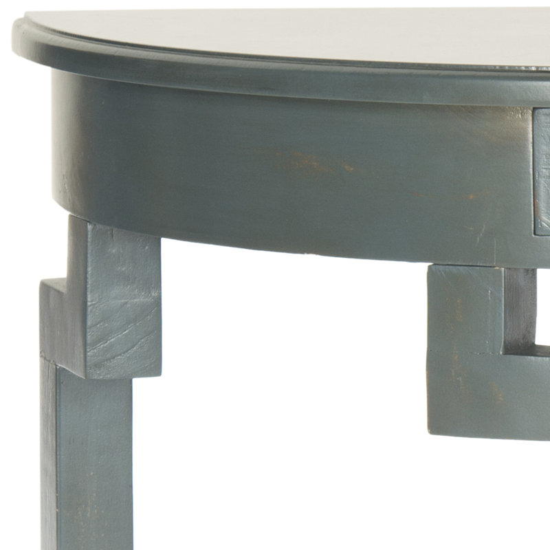 Evangelyne 31.9'' Solid Wood Console Table, Steel Teal