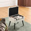 Tabouret de coiffeuse en bois massif Coleridge-838921158