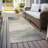 Aelora Brown Washable Indoor-Outdoor Rug - LOOMLAN-1434474670