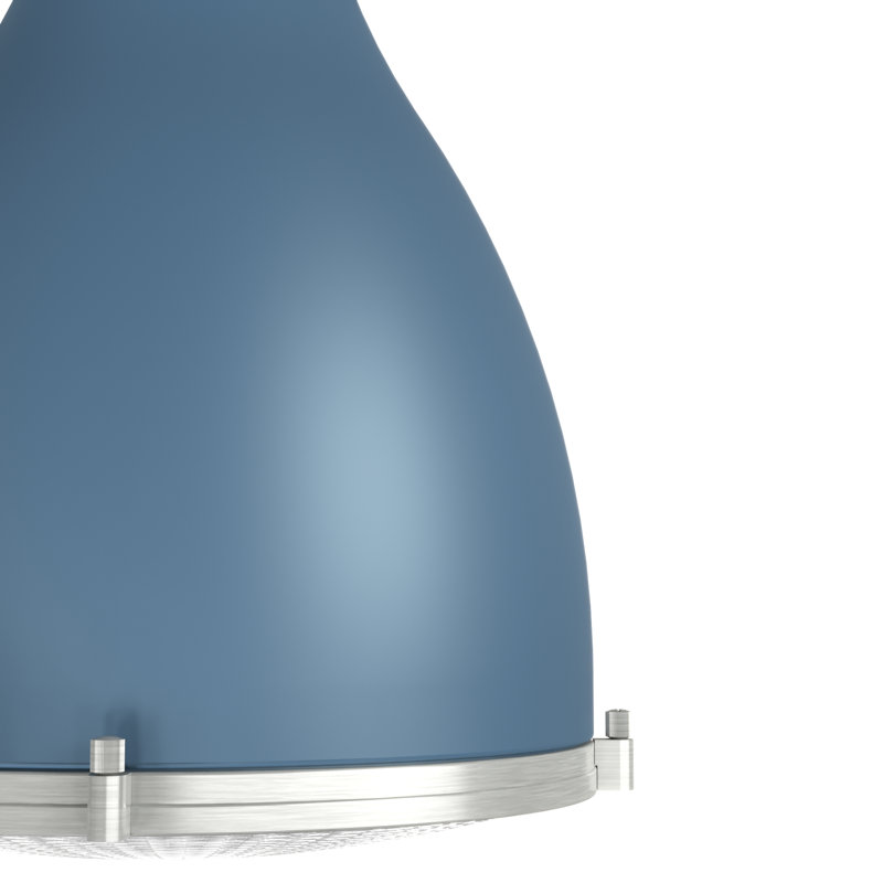 Bluff View 3 - Light Dome Pendant, Indigo Blue, Medium, 3 Lights