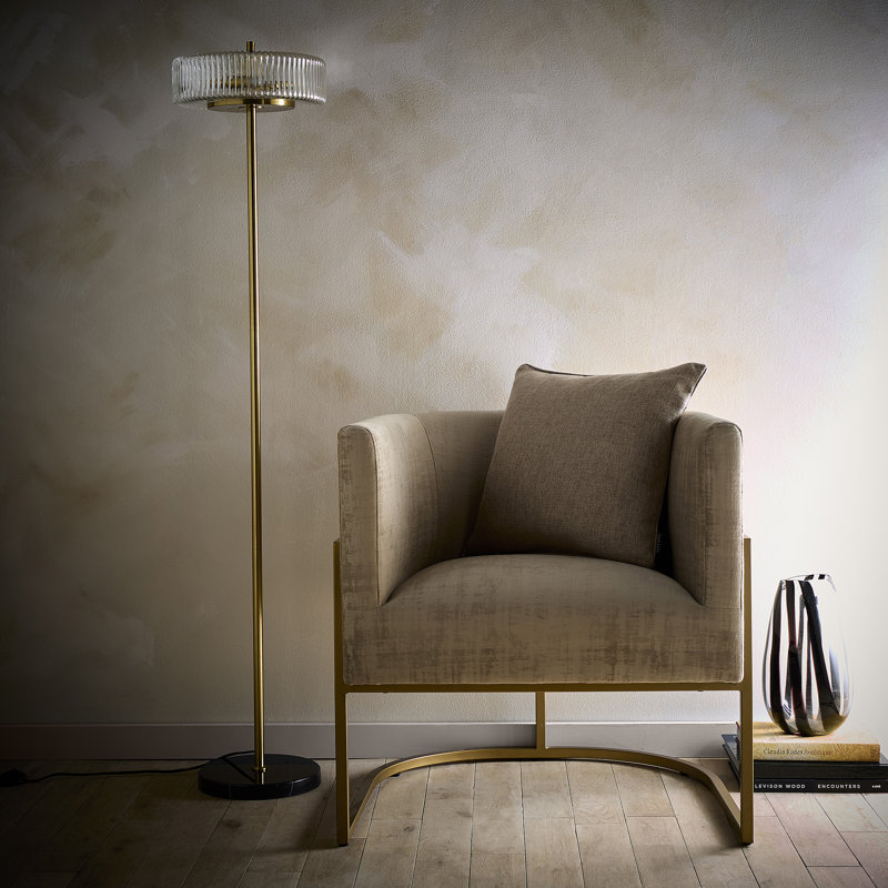 Abbigayl 145cm Brushed Traditional Floor Lamp