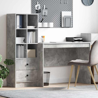 Desk With Storage With Shelf 2 Pcs 100 X 50 X 76 Cm