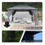 Pavillon de jardin extérieur en acier 10 po x 13 pi avec double toit-114229097