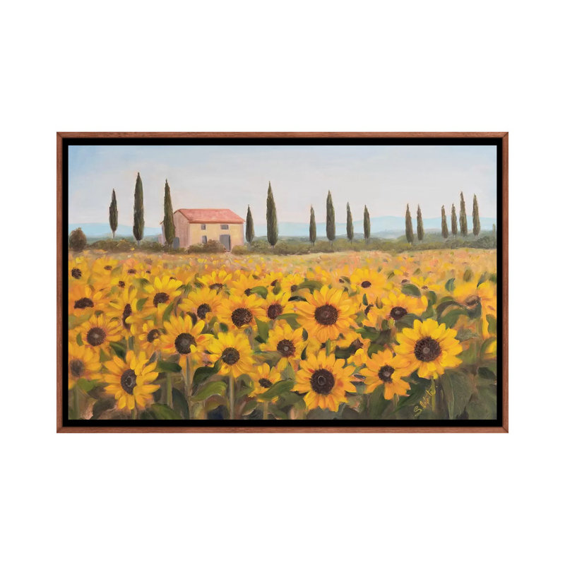 Reproduction d’art, "Tuscan Memories I" par Sandra Iafrate, H 32 po x l 48 po x 1,5 po, Pas de tapis