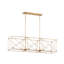 Lustre 6 lumières façon bougie avec chaîne réglable et certification de sécurité UL