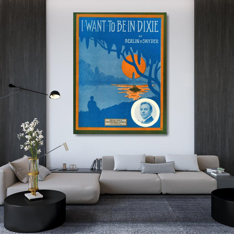 «I Want to Be in Dixie» par Gene Buck - Art mural sur toile tendue avec châssis, H 18 po x l 14 po