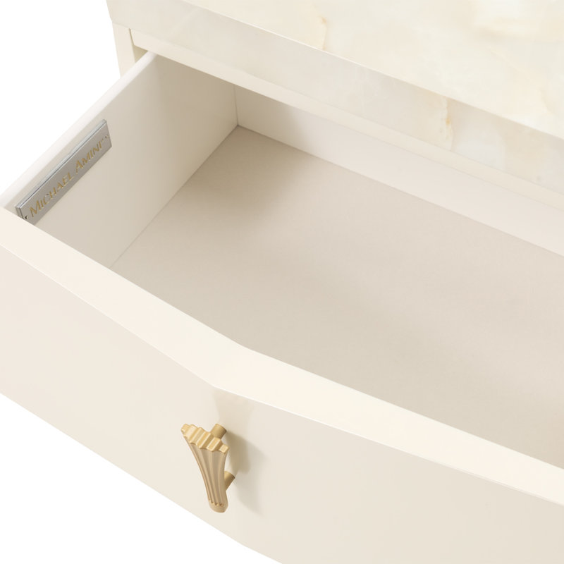 Fantosini Dresser With Mirror - Creamy Pearl